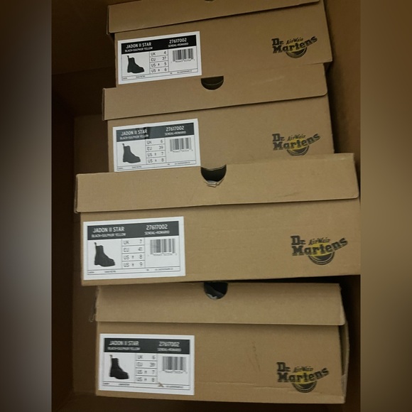 DR. MARTENS JADON II BOOT NEON STAR LEATHER PLATFORMS MSRP$250 RARE Clash Pink - Picture 12 of 12